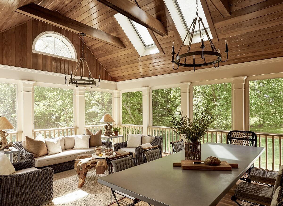 A Bedford Colonial Decorated in Warm Neutrals 4 garden-sitting-room-wooden-ceiling-skylights-nordroom