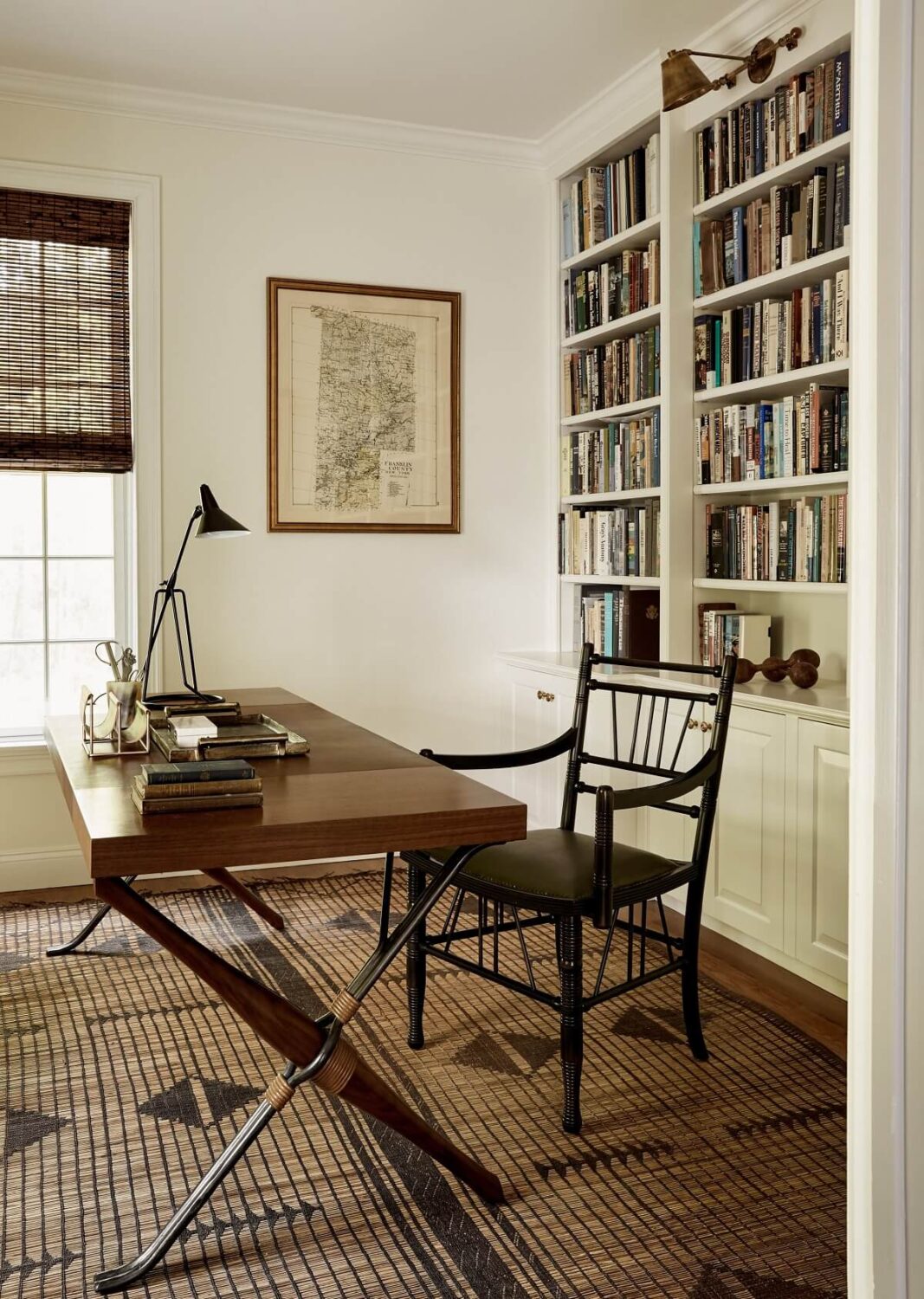A Bedford Colonial Decorated in Warm Neutrals 7 home-office-built-in-bookshelves-nordroom