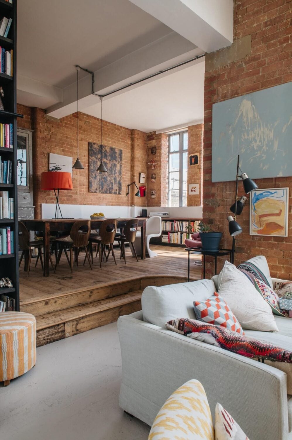 Best of 2022: Loft Apartments 3 industrial-loft-style-london-flat-brick-walls-nordroom