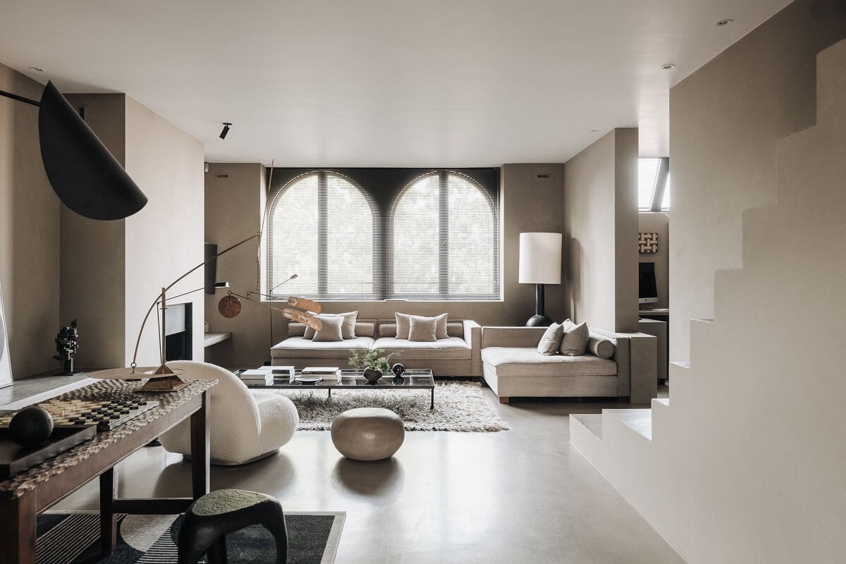 Light Gray Design Apartment in Amsterdam 2 modern-design-sitting-room-monochrome-nordroom
