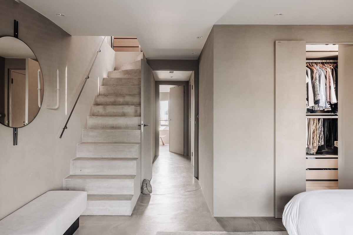 Light Gray Design Apartment in Amsterdam 19 modern-gray-bedroom-built-in-wardrobes-nordroom