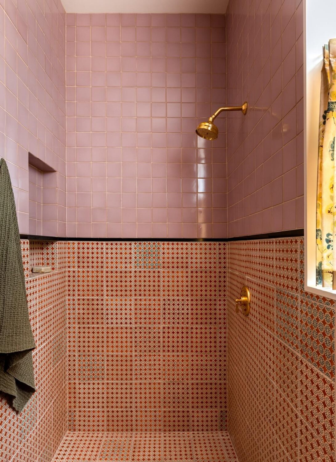 Best of 2023: Bathrooms 16 shower-tile-combination-pink-terracotta-nordroom