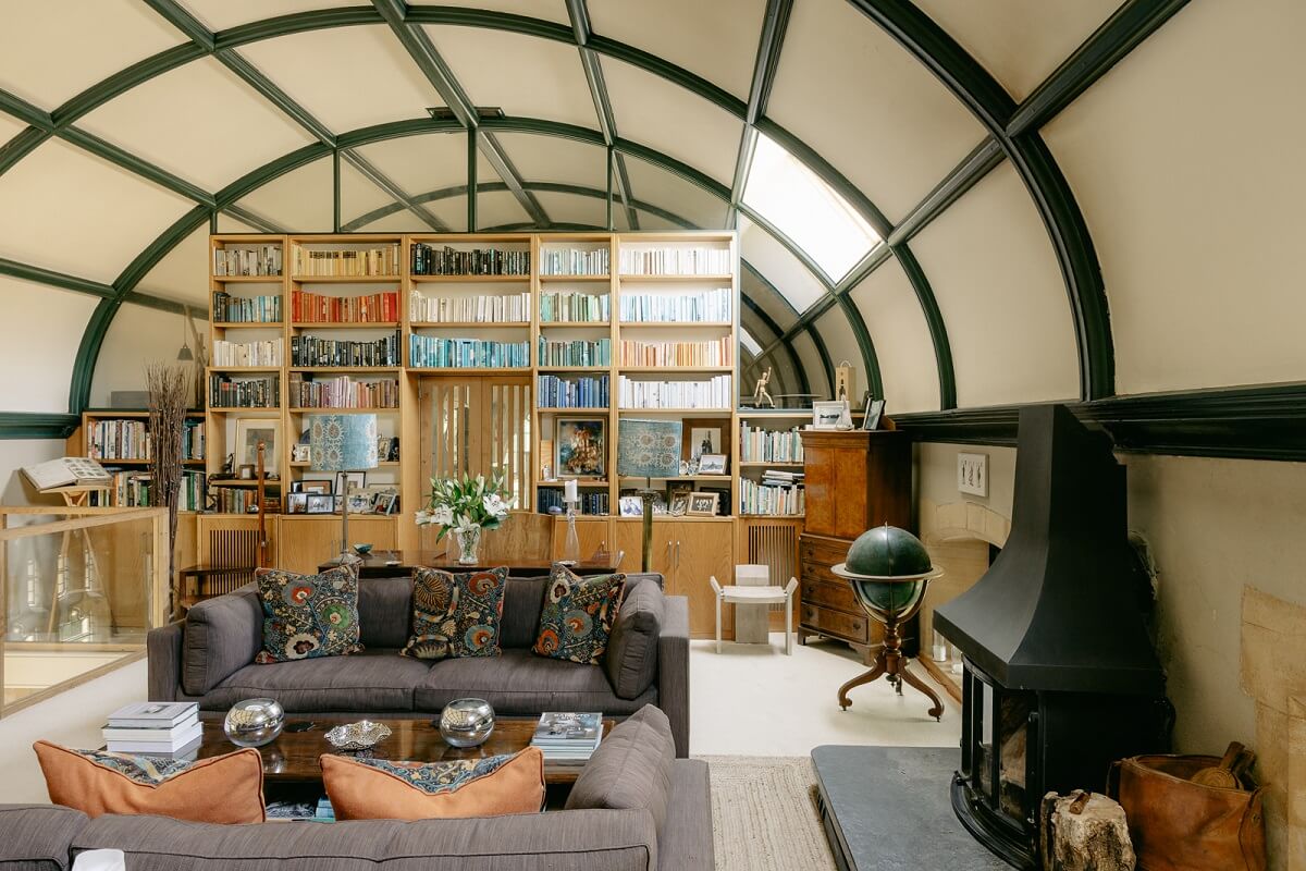 A Warm Church Conversion in England 3 sitting-room-round-ceiling-church-conversion-nordroom