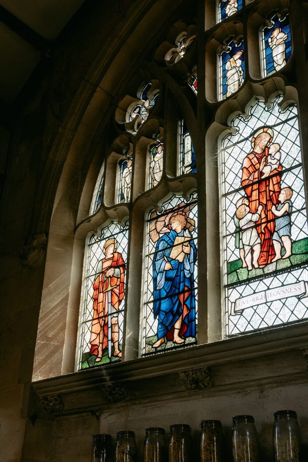 A Warm Church Conversion in England 11 stained-glass-arched-church-window-nordroom