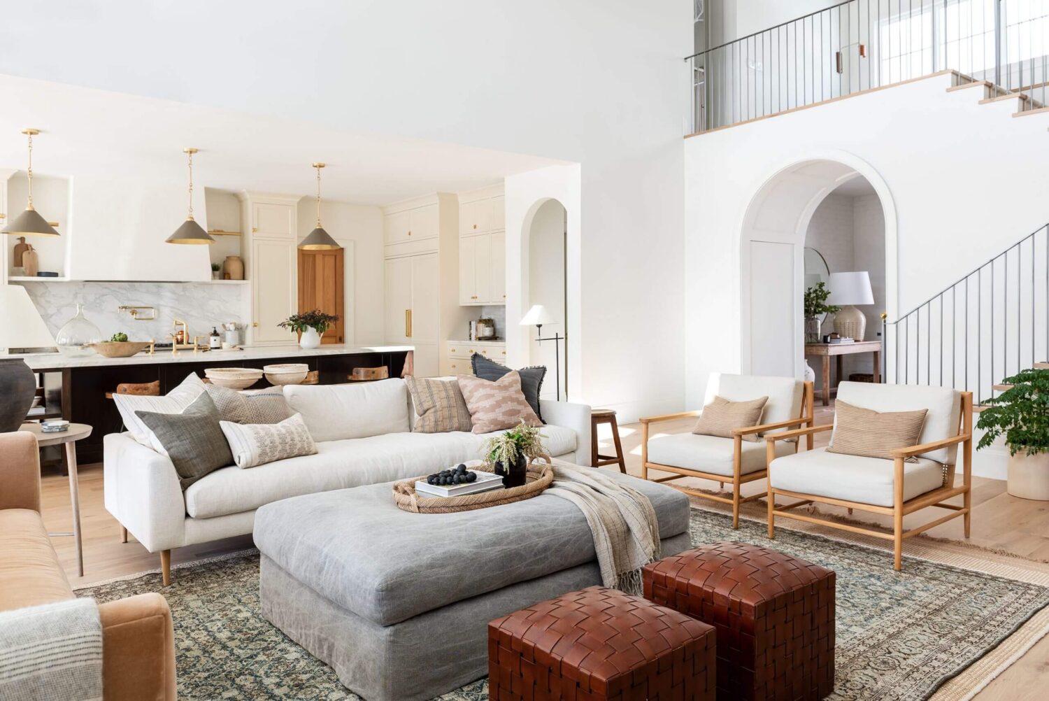 The Best Classic Paint Colors For A Timeless Living Room 2 studio mcgee living room benjamin moore swiss coffee nordroom The Best Classic Paint Colors For A Timeless Living Room