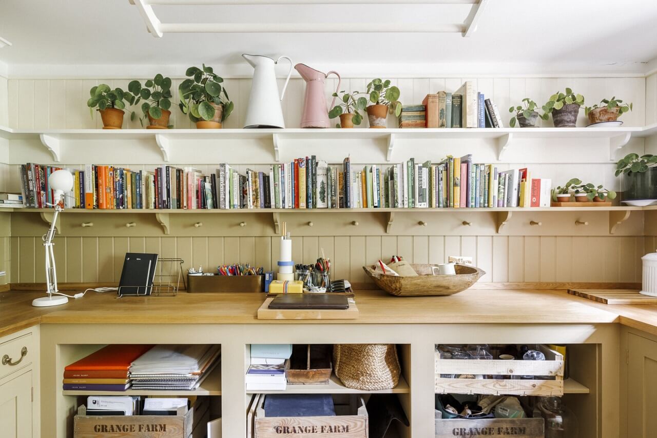 A Cozy Restored Country House in England 12 utility-room-sand-color-half-painted-walls-nordroom