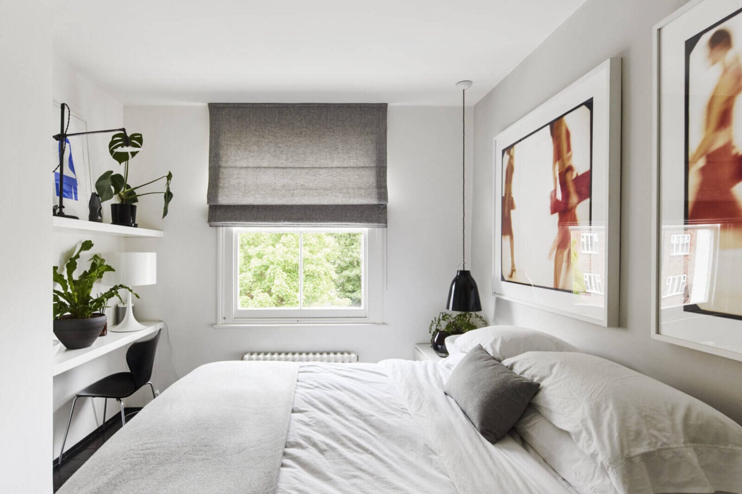 A Monochrome Victorian Townhouse in London 11 white-gray-bedroom-desk-townhouse-london-nordroom