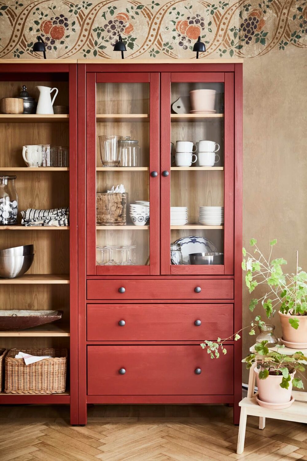 IKEA Winter Collection 2022: A Warm & Inviting Home 26 IKEA red HEMNES glass door cabinet nordroom IKEA Winter Collection 2022: A Warm & Inviting Home
