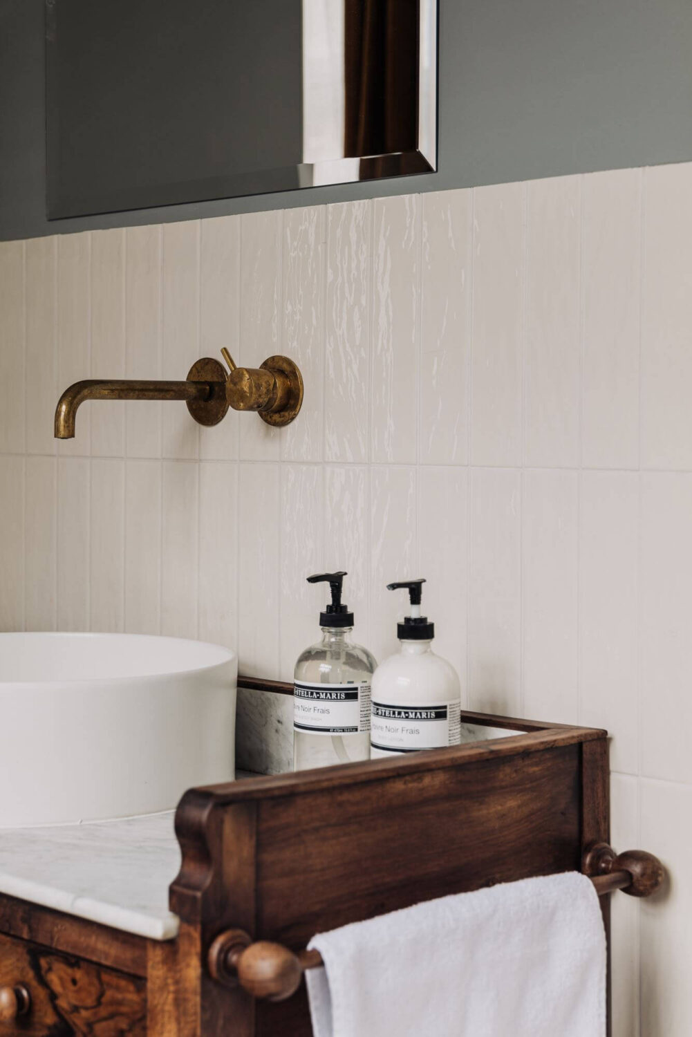A Luxurious Canal House in Amsterdam 25 bathroom-detail-wooden-vanity-wall-taps-nordroom