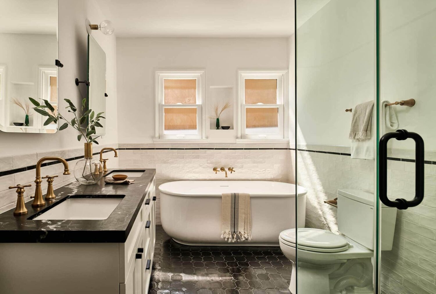 Warm Neutrals in a Lovely Home in Silver Lake, Los Angeles 20 bathroom-freestanding-bath-nordroom