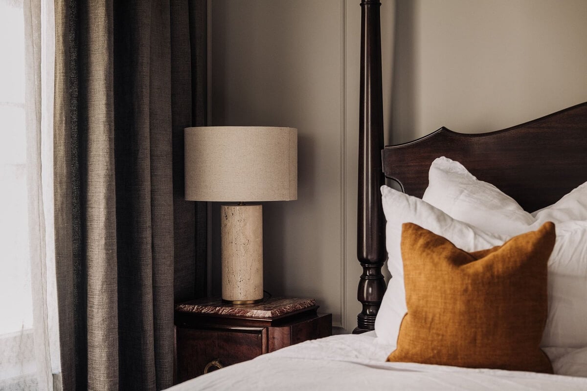 A Luxurious Canal House in Amsterdam 17 bedroom-detail-antique-canopy-bed-nordroom