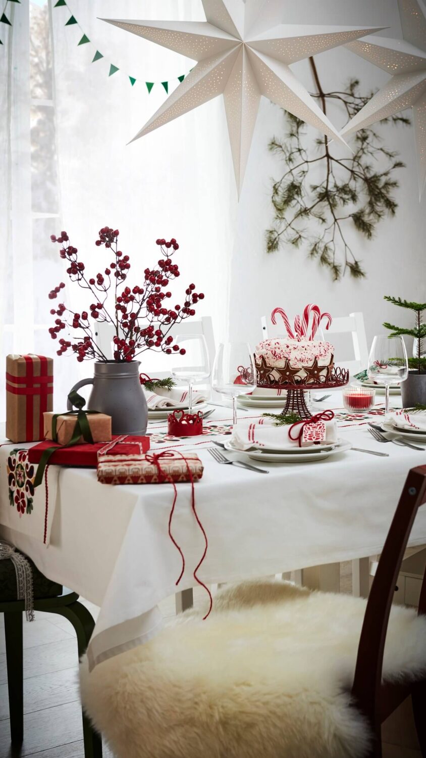 IKEA Christmas 2022 Inspired by Scandinavian Folklore & Handicraft 3 ikea-christmas-white-table-setting-nordroom