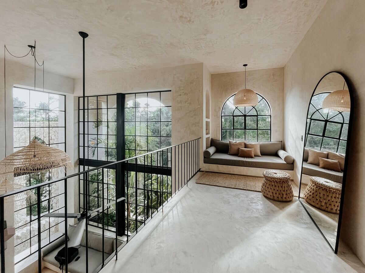 A Serene Apartment in Tulum with High Ceilings and Rooftop Pool 23 loft-space-window-seat-airbnb-mexico-nordroom