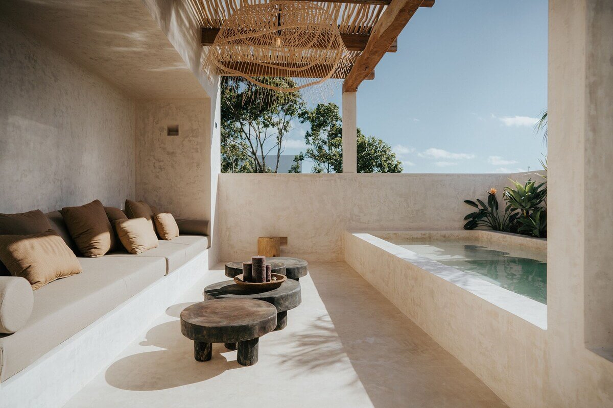 A Serene Apartment in Tulum with High Ceilings and Rooftop Pool 31 rooftop-lounge-saltwater-pool-nordroom