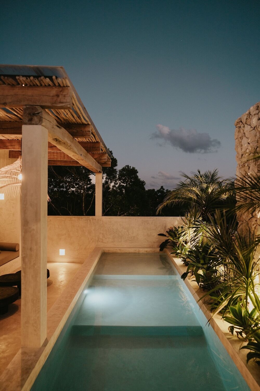A Serene Apartment in Tulum with High Ceilings and Rooftop Pool 35 rooftop-saltwater-pool-airbnb-tulum-nordroom