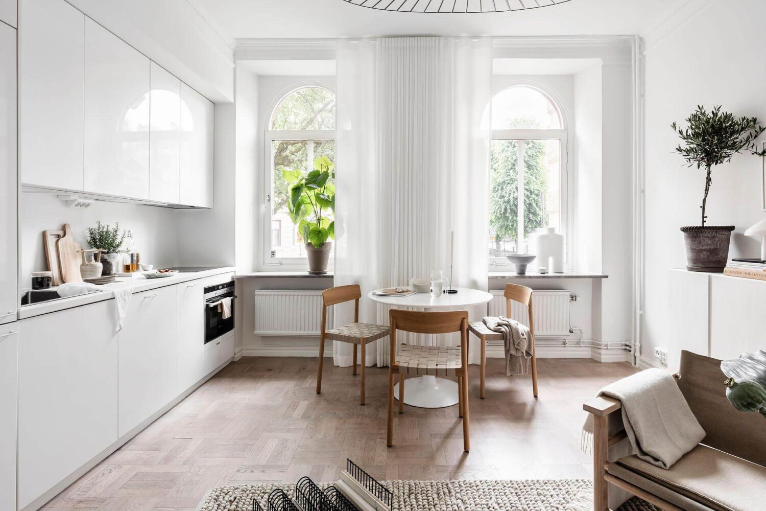 A Tiny and Stylish Nordic Apartment 9 small-nordic-living-room-kitchen-nordroom