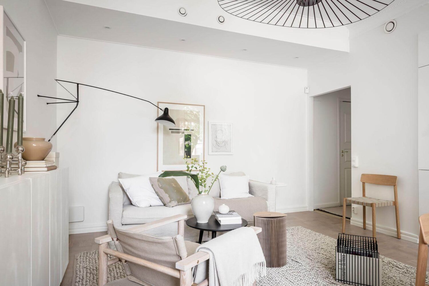 A Tiny and Stylish Nordic Apartment 6 small-white-minimalistic-living-room-nordroom