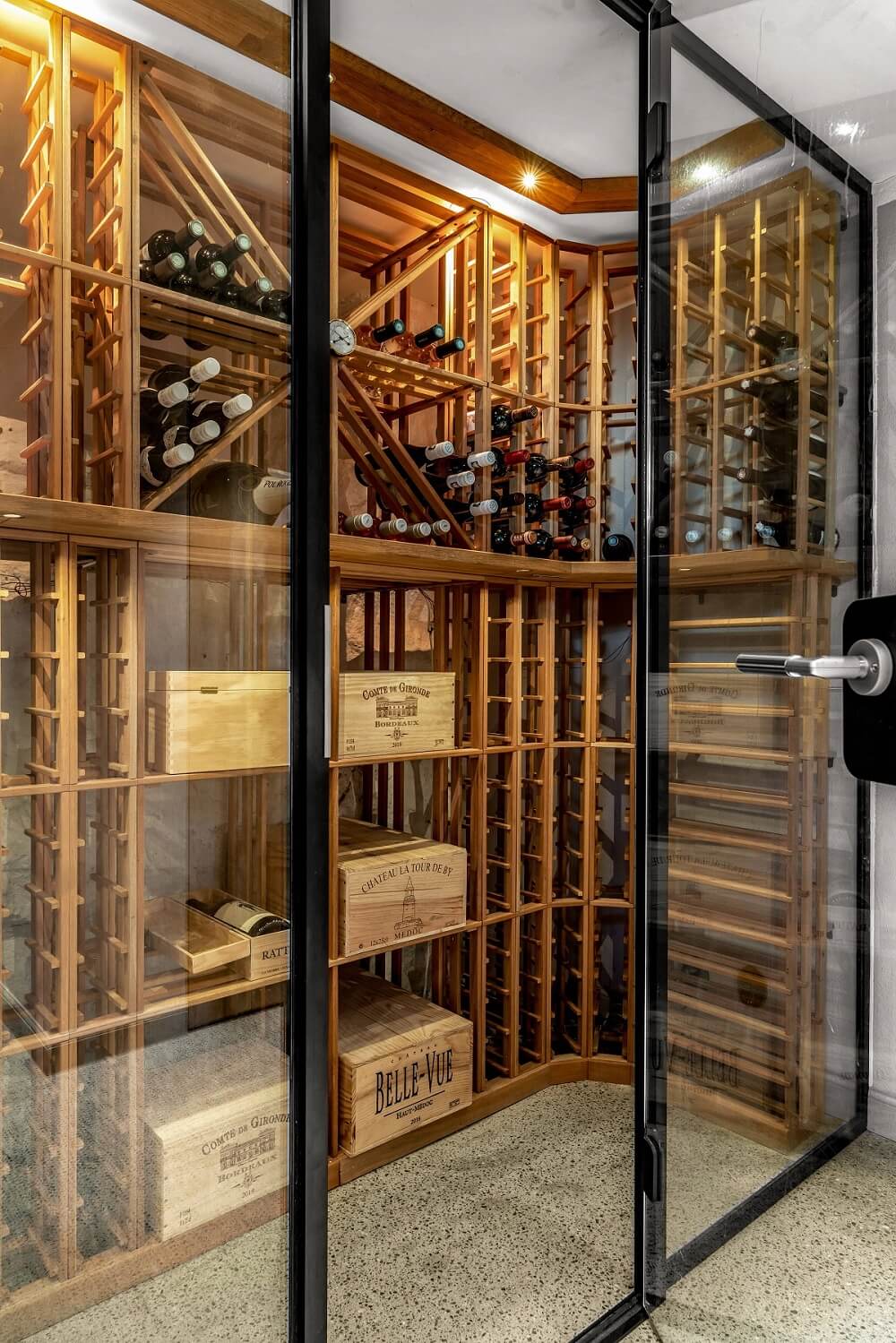 Bold Colors in a 1920s Villa in Sweden 25 wine-cellar-colorful-swedish-home-nordroom