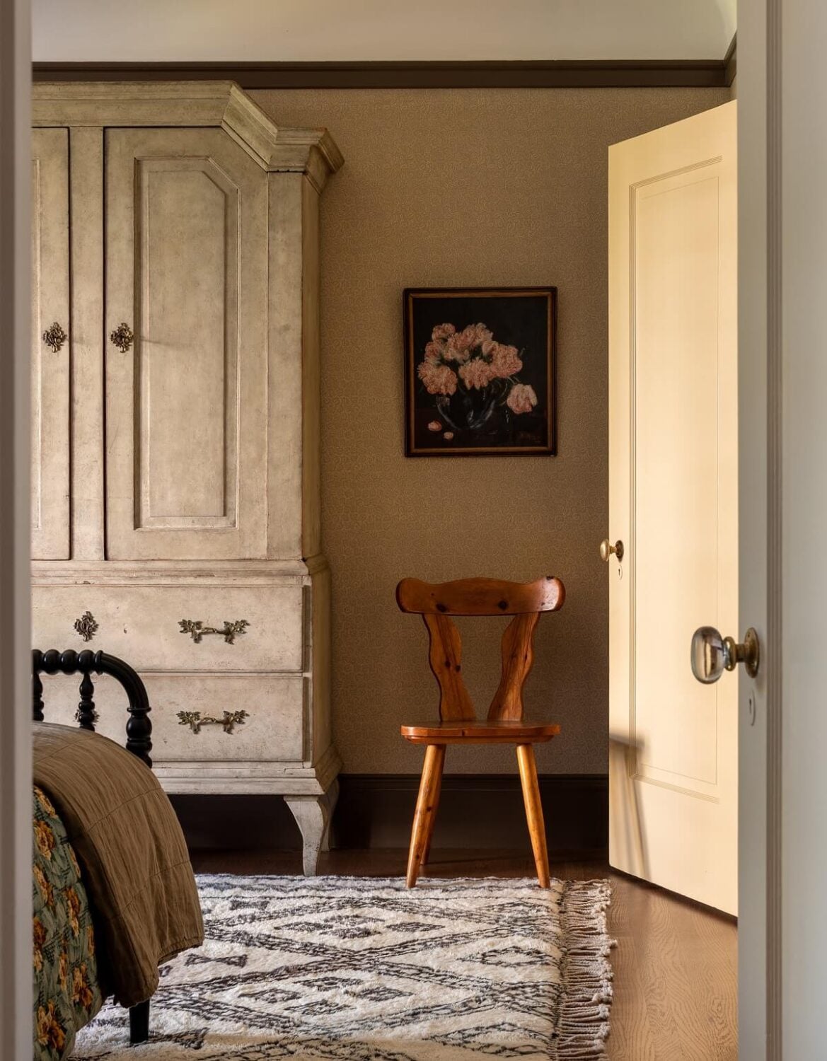 A Lesson in Color and Pattern in a San Francisco Home 31 Heidi-Caillier-Design-Cow-Hollow-SF-interior-design-antique-armoire