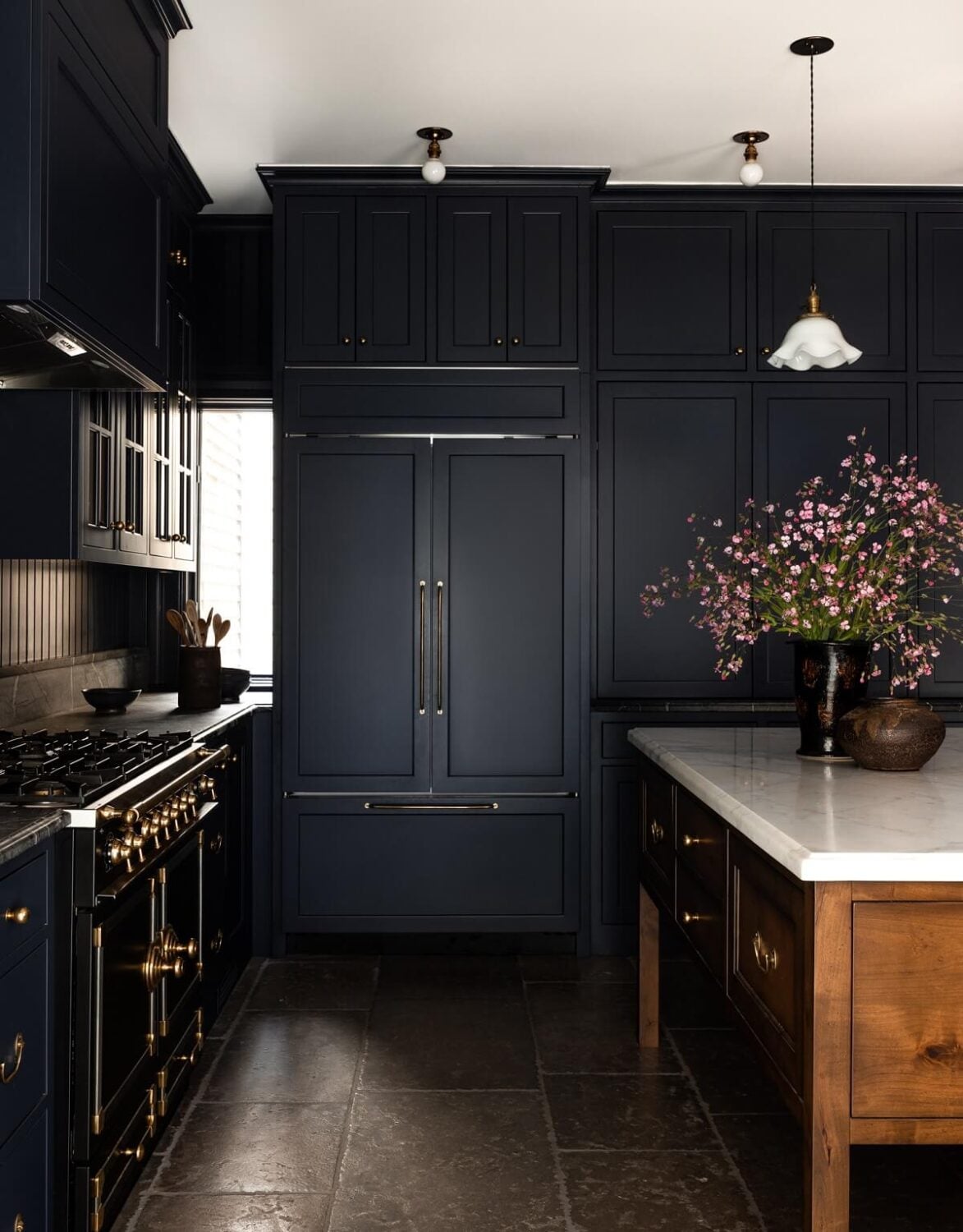 31 Practical Kitchen Flooring Ideas For Your Home 9 Heidi-Caillier-Design-Cow-Hollow-SF-interior-design-dark-kitchen