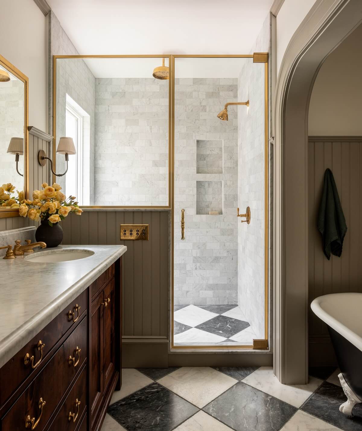Best of 2022: Bathrooms 1 Heidi-Caillier-Design-Cow-Hollow-SF-interior-design-marble-floors-wood-vanity-bathroom