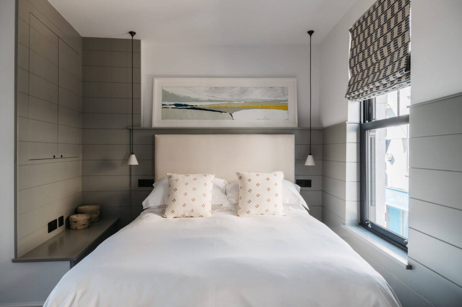 A Beautiful Duplex Apartment in Cornwall 15 bedroom-gray-wall-panels-nordroom
