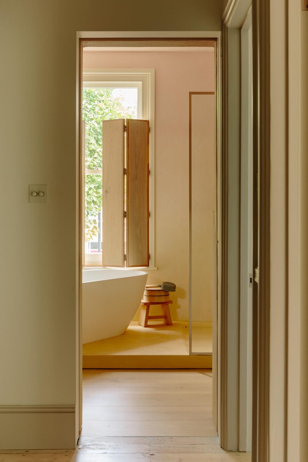 A London Home with a Cheerful Green Sitting Room 17 bathroom-freestanding-bath-nordroom