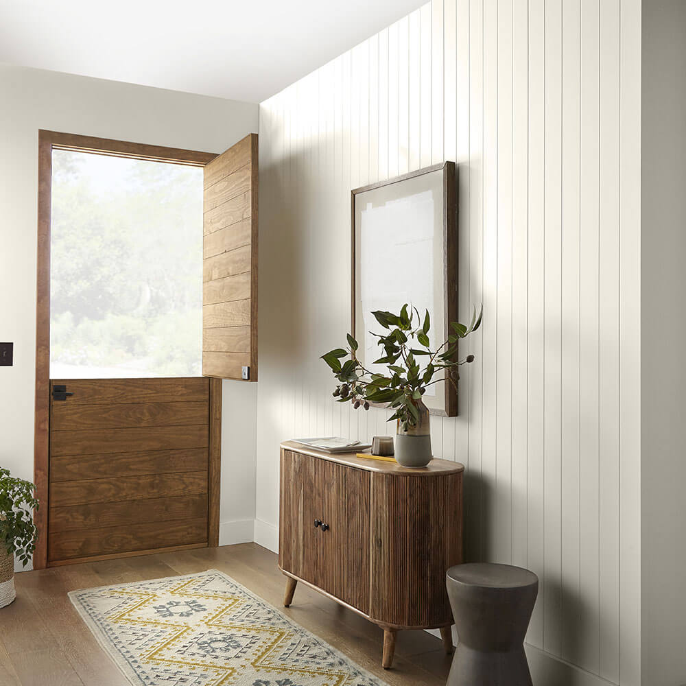 The Color Trends for 2023: Rich & Warm Natural Hues 61 behr-blank-canvas-paint-color-of-the-year-2023-hallway-nordroom
