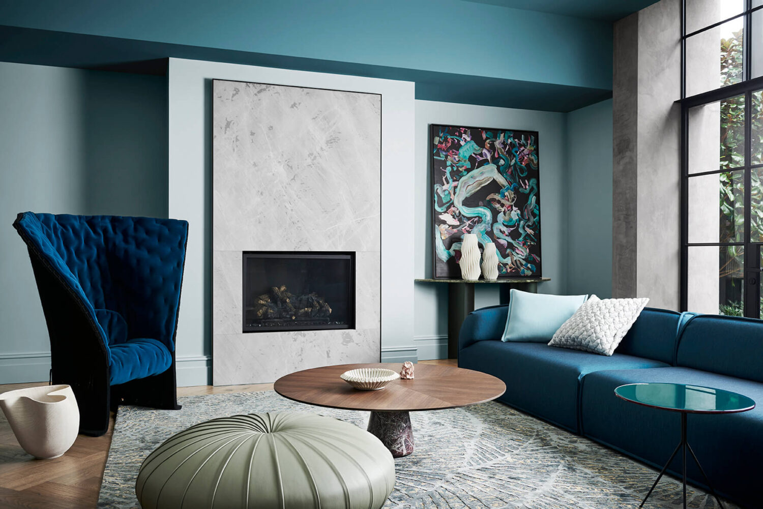 The Color Trends for 2023: Rich & Warm Natural Hues 28 dulux-balance-color-palette-blue-sitting-room-nordroom