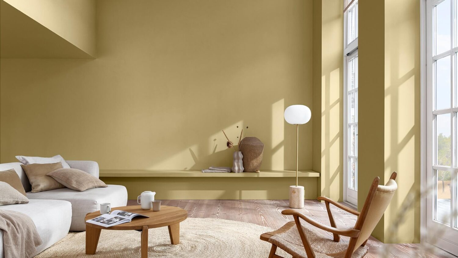 Dulux Colour of the Year 2023: Wild Wonder 2 dulux-color-of-the-year-2023-Wild-Wonder-living-room-wall-paint-nordroom