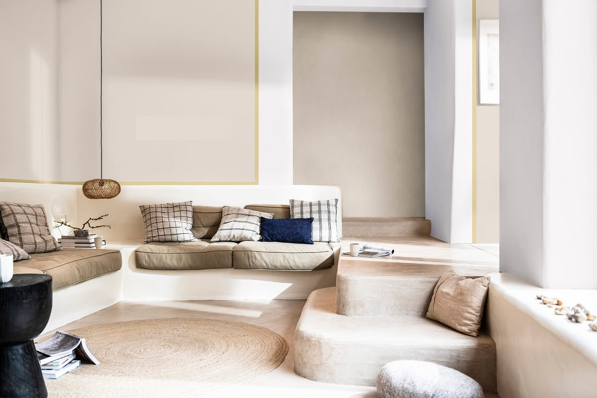 Dulux Colour of the Year 2023: Wild Wonder 27 dulux-flow-color-palette-living-room-calm-color-tones-nordroom
