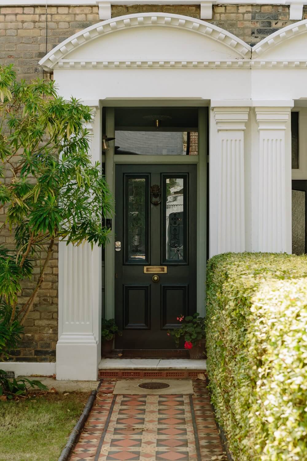 A London Home with a Cheerful Green Sitting Room 24 front-door-exterior-victorian-home-london-nordroom