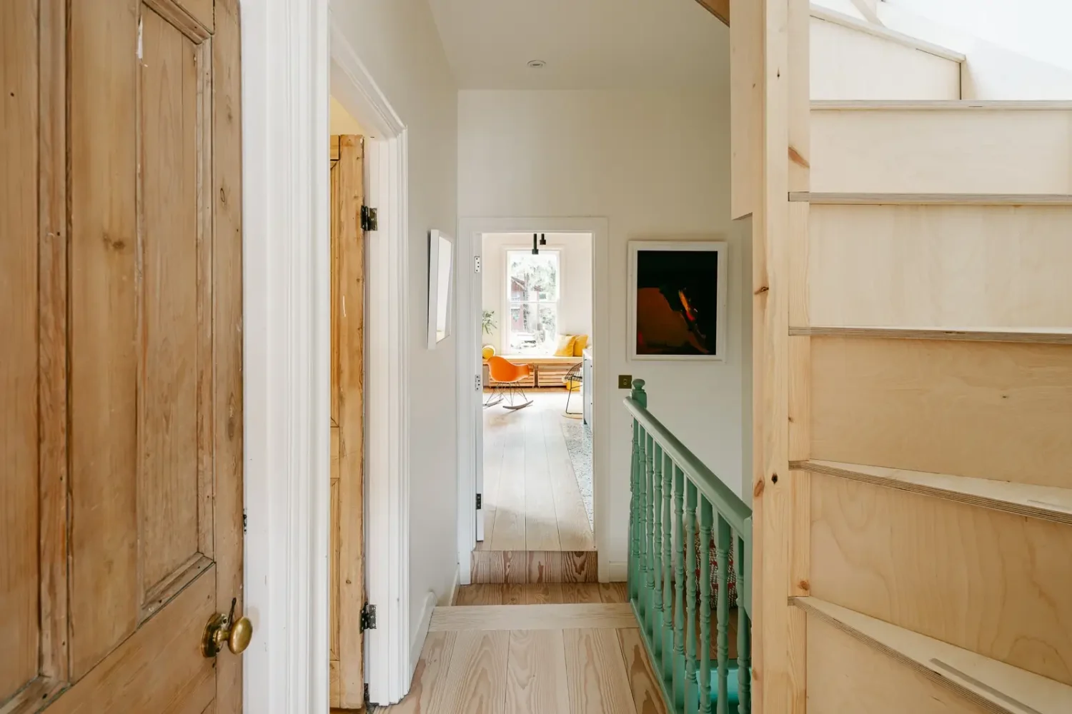 A London Home with Modern Extension and Color Accents 10 hallway-london-home-colorful-accents-nordroom