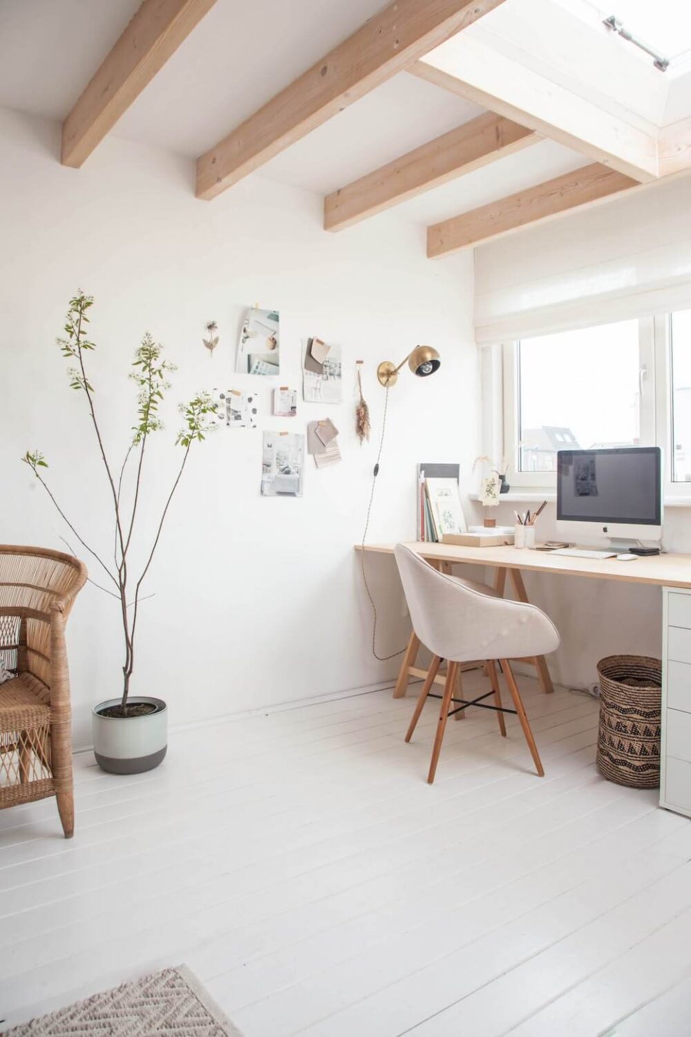 Double Desk IKEA Hacks That Will Boost Your Productivity 2 light-home-office-double-desk-ikea-alex-drawers-nordroom