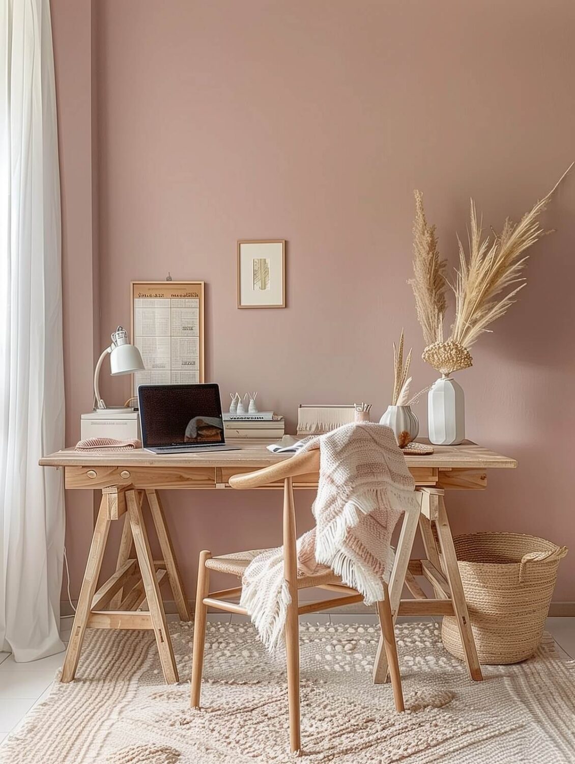 Sherwin-Williams Color of the Year 2023: Redend Point 29 pink-walls-home-office-sherwin-williams-color-of-the-year-2023-nordroom