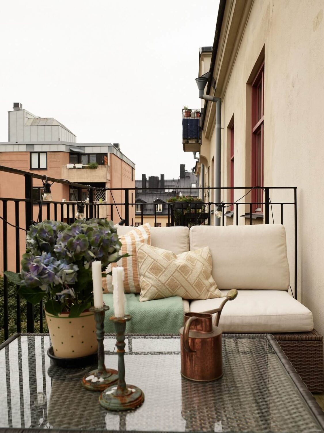 A Warm Nordic Apartment with Light Brown Walls 25 balcony-brown-nordic-apartment-nordroom