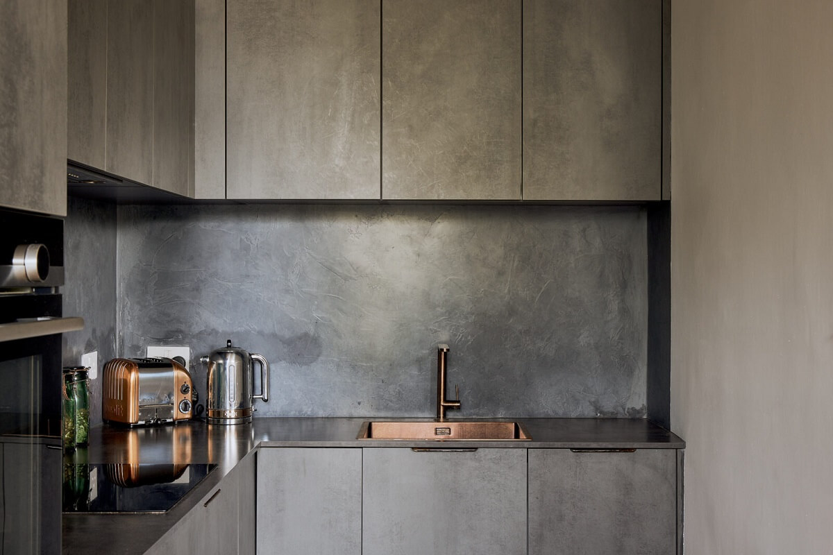 A Beautiful London Apartment in an Italianate Style Villa 7 bespoke-kitchen-gray-cabinets-london-apartment-nordroom