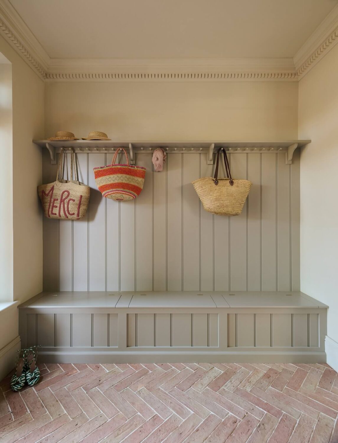 A Spacious Country Kitchen with Huge Skylight 14 devol-mudroom-stone-floor-nordroom
