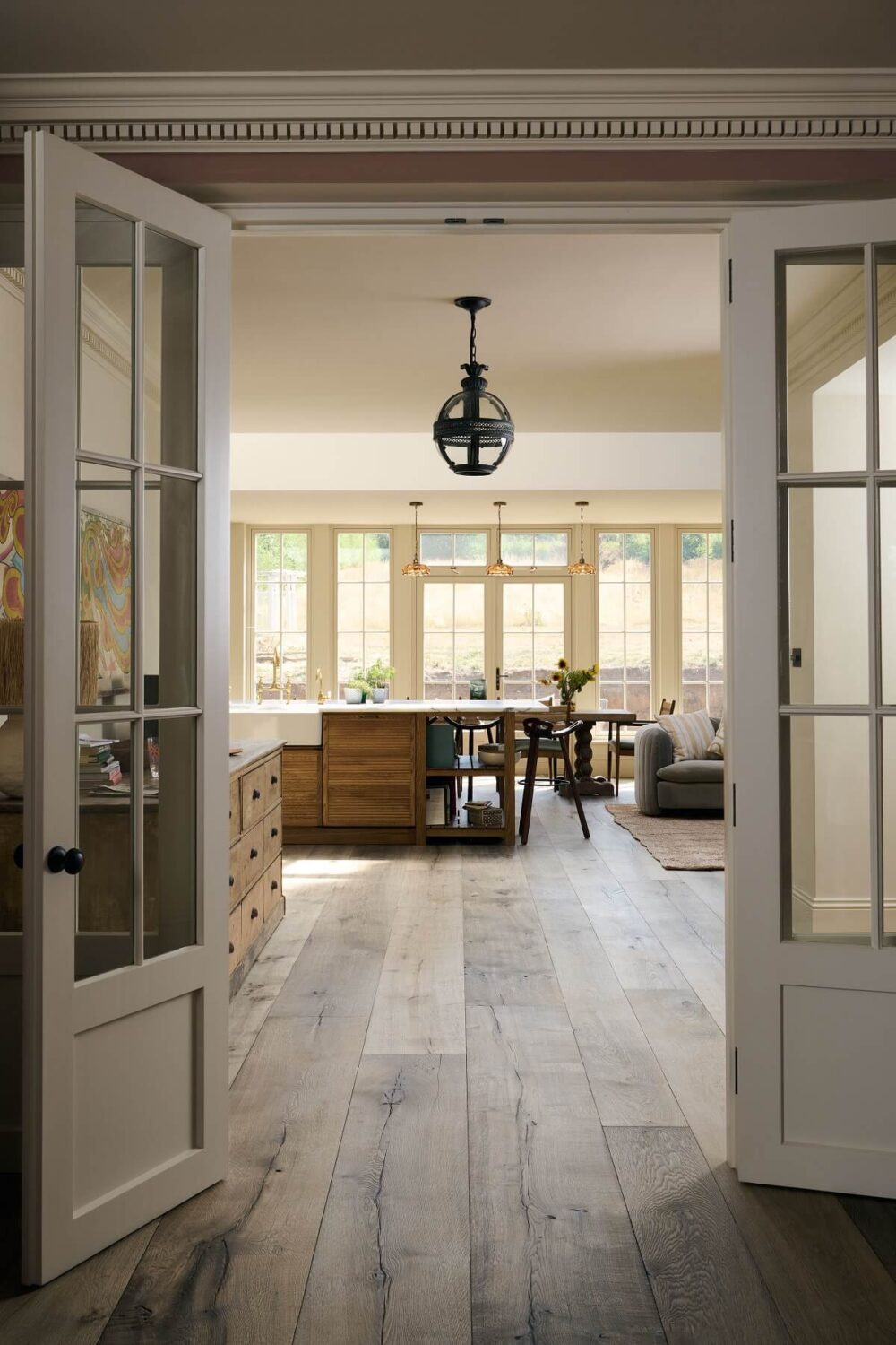 A Spacious Country Kitchen with Huge Skylight 12 double-doors-open-plan-devol-kitchen-nordroom