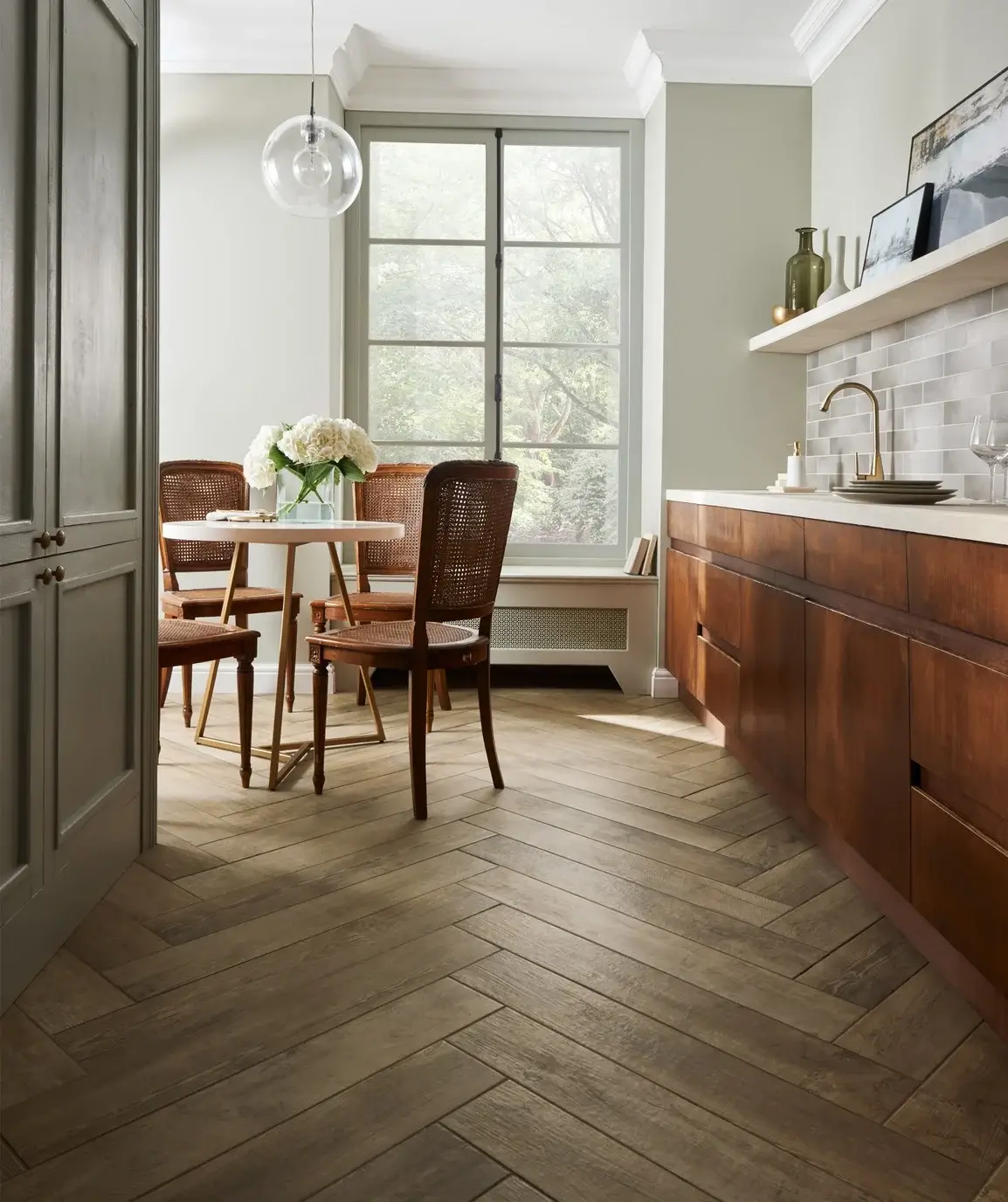 31 Practical Kitchen Flooring Ideas For Your Home 4 kitchen-porcelain-floor-tile-oak-finish-nordroom