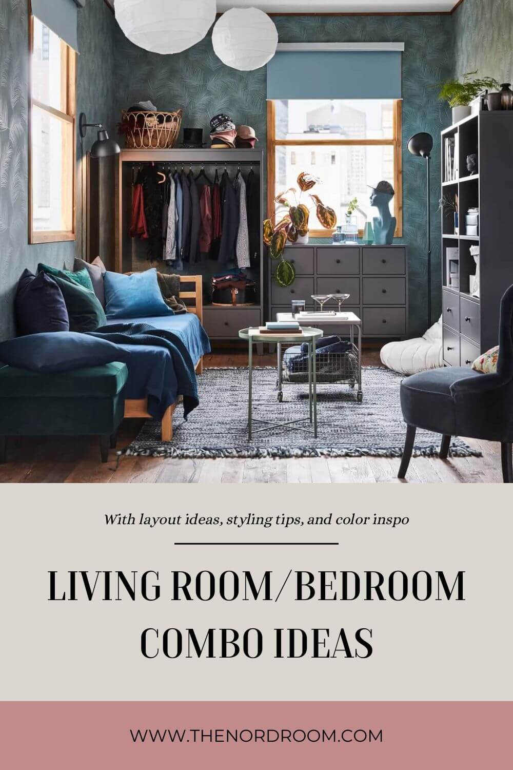Great Living Room Bedroom Combo Ideas (Layout Tips + Styling) 51 living-room-bedroom-combo-ideas-nordroom