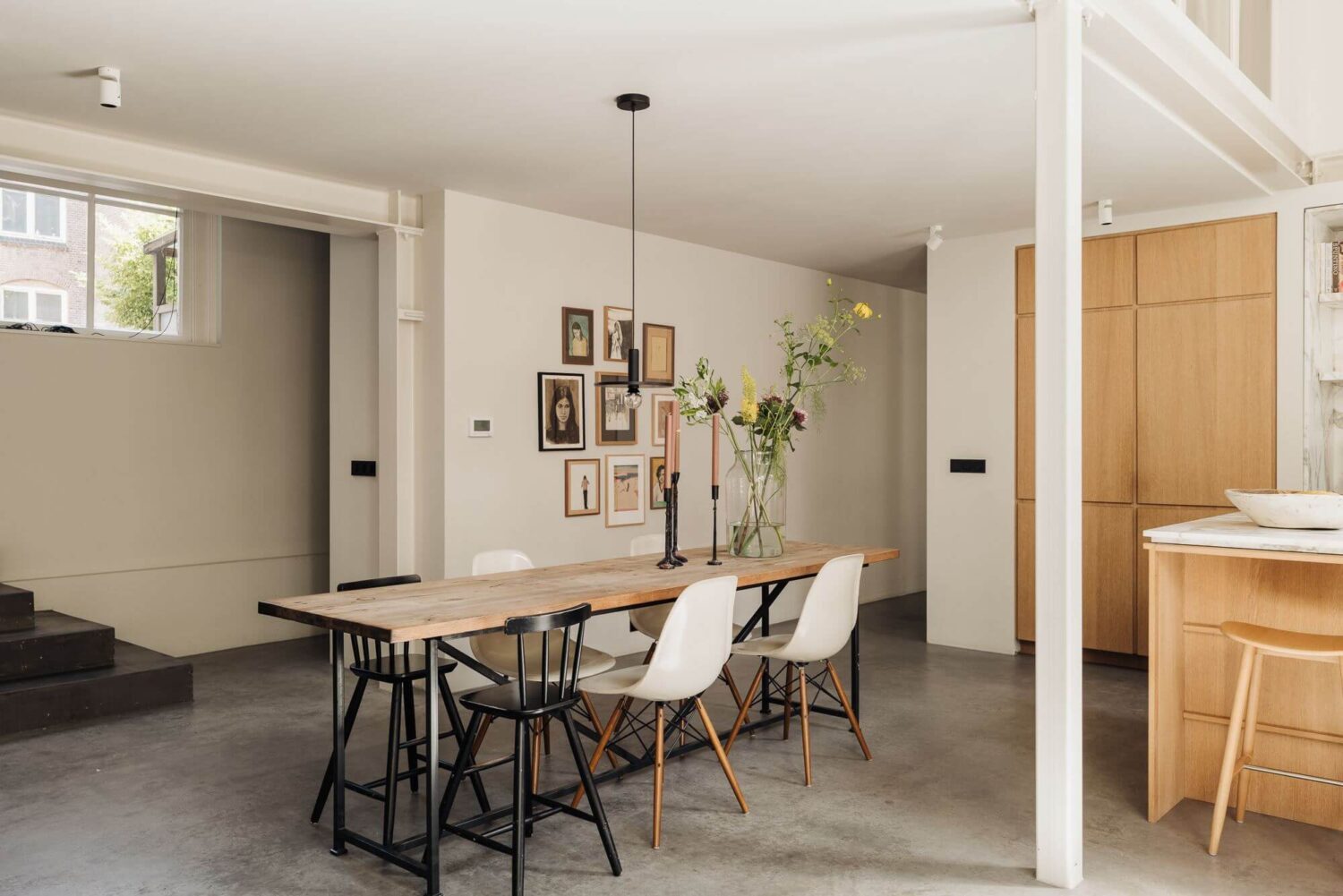 A Modern Family Loft in a Former School Building 4 modern-kitchen-dining-room-loft-school-conversion-nordroom