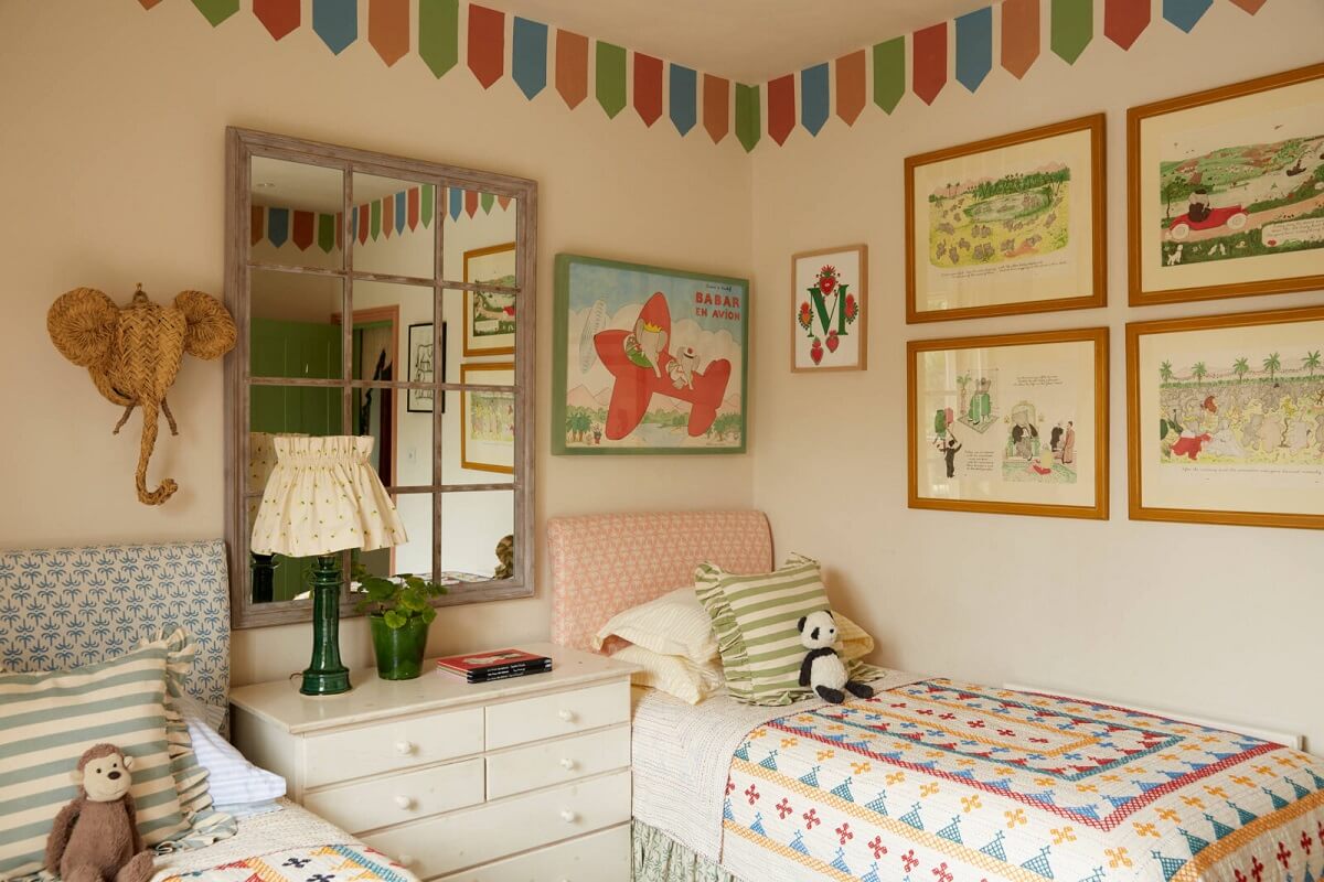 A Colorful Eclectic House Designed by Alice Palmer 20 pastel-kids-bedroom-mirror-nordroom