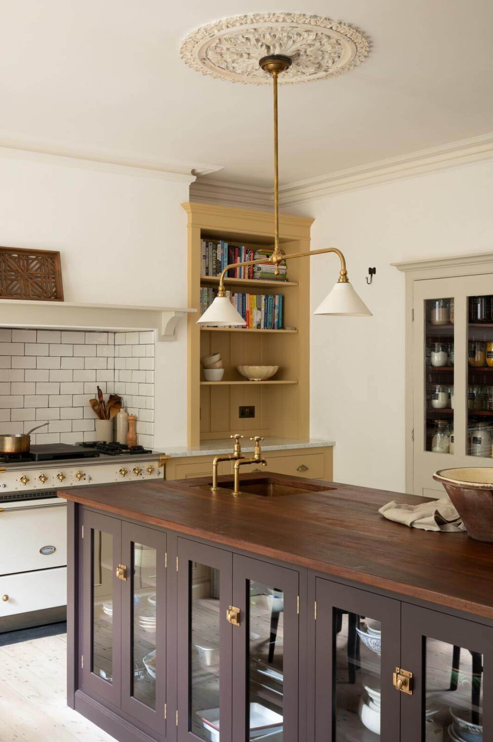 A deVOL Kitchen with Butter Yellow Cabinets 4 purple-brown-kitchen-island-devol-kitchens-nordroom