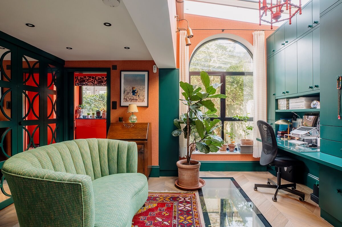 colorful-home-office-green-wall-sofa-nordroom