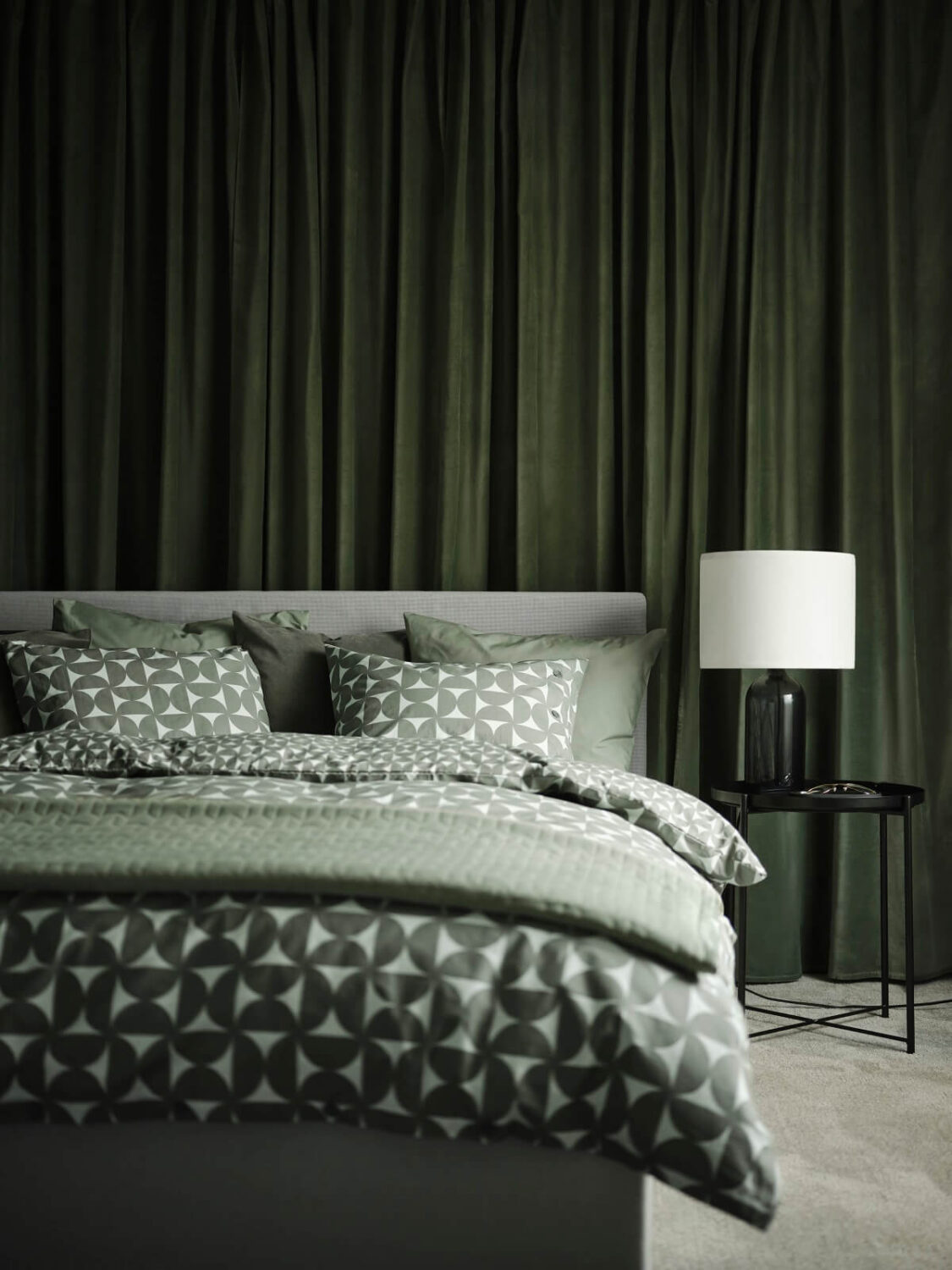 IKEA Spring Collection 2023: A Season of New Beginnings 17 green-bedroom-ÄNGSNEJLIKA-duvet-cover-ikea-spring-collection-nordroom
