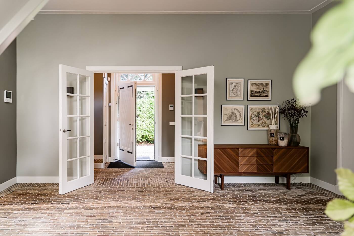 A Luxurious Dutch Villa in a Former Carriage House 5 hallway-brick-floor-dutch-villa-nordroom