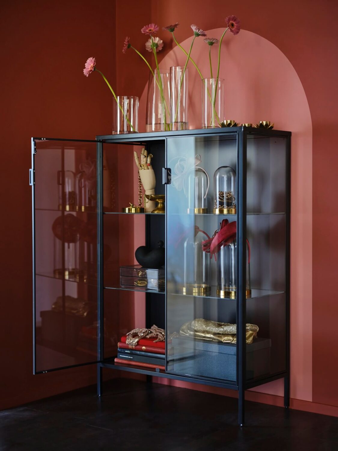 IKEA Spring Collection 2023: A Season of New Beginnings 16 pink-bedroom-glass-display-cabinet-ikea-spring-collection-nordroom