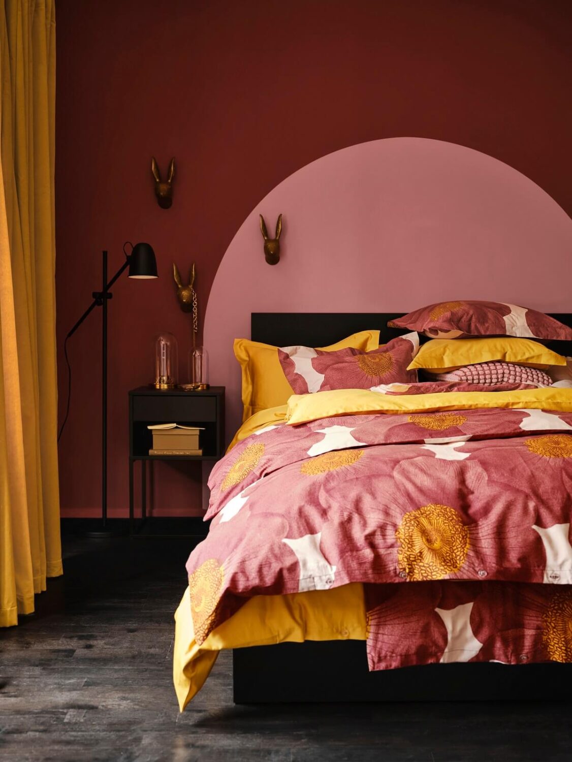 IKEA Catalog 2023 (And More IKEA News) 28 pink-yellow-bedroom-SVARTKLINT-duvet-cover-IKEA-spring-2023-nordroom