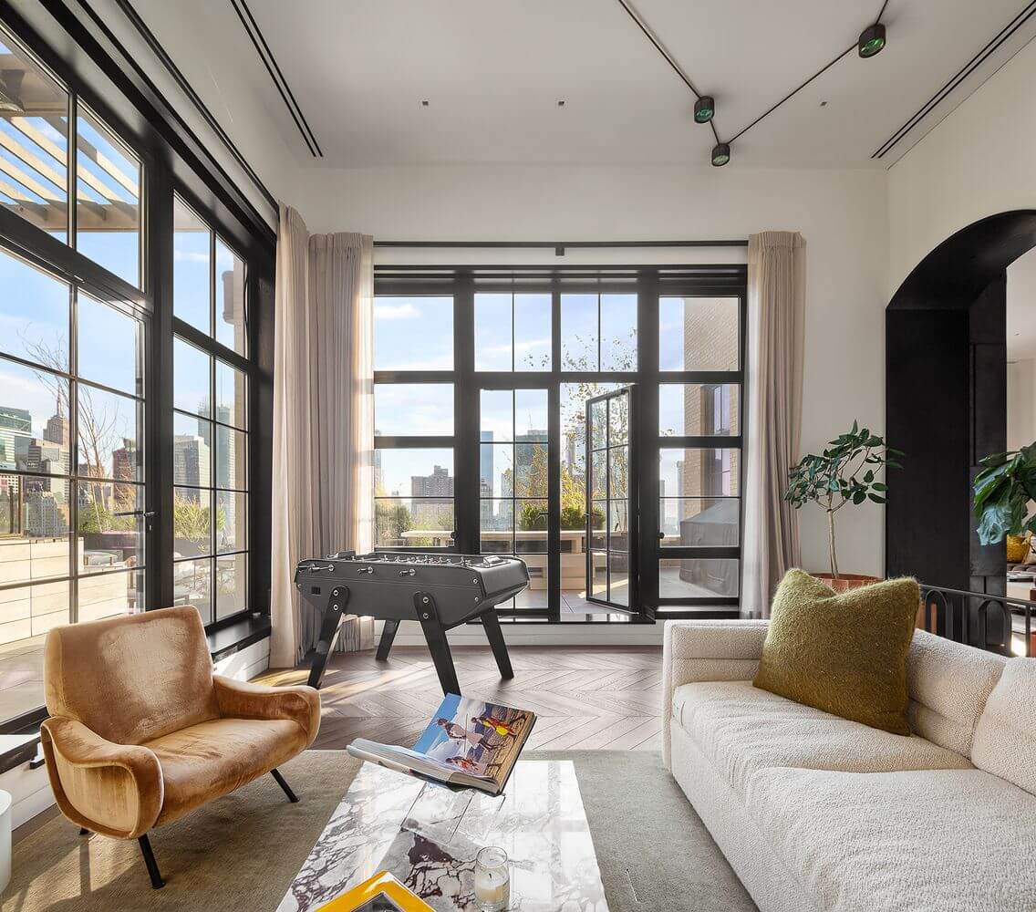 Trevor Noah Sells His Manhattan Penthouse with Roof Terrace 9 play-room-floor-to-ceiling-windows-penthouse-manhattan-new-york-nordroom
